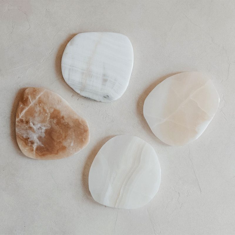 alabaster coaster set6