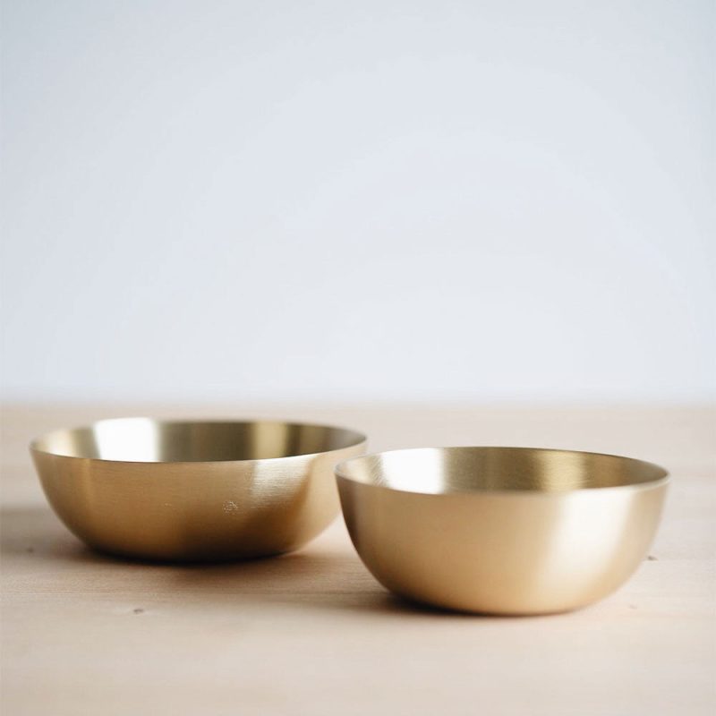 artisan brass bowl set