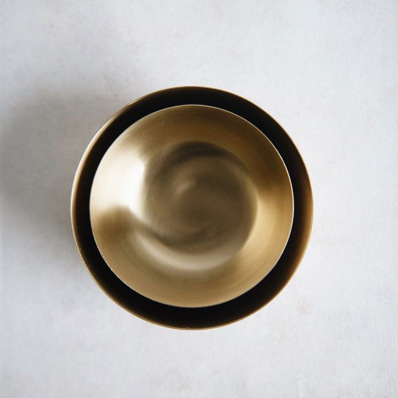 artisan brass bowl set2