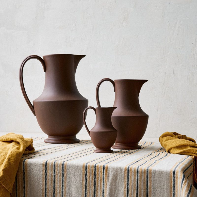 artisan pitcher burnt sienna