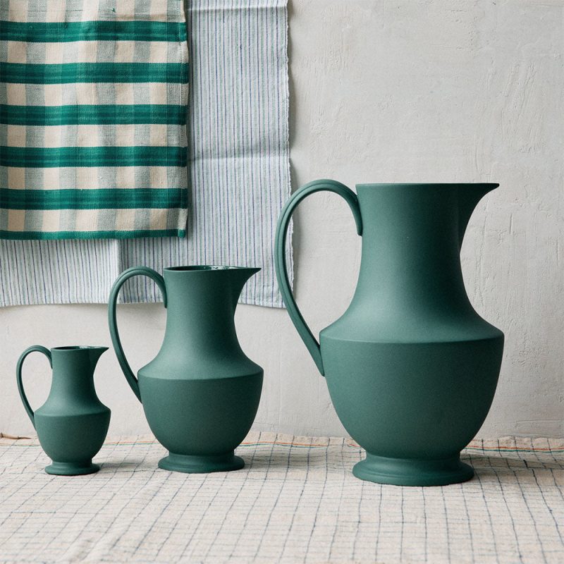 artisan pitcher teal