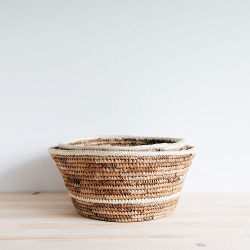 banana fiber table basket set1