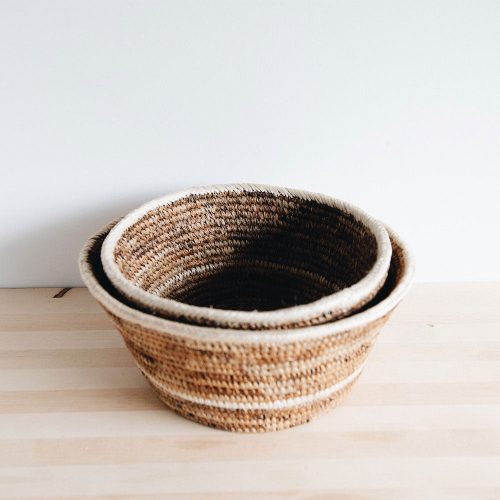 banana fiber table basket set2