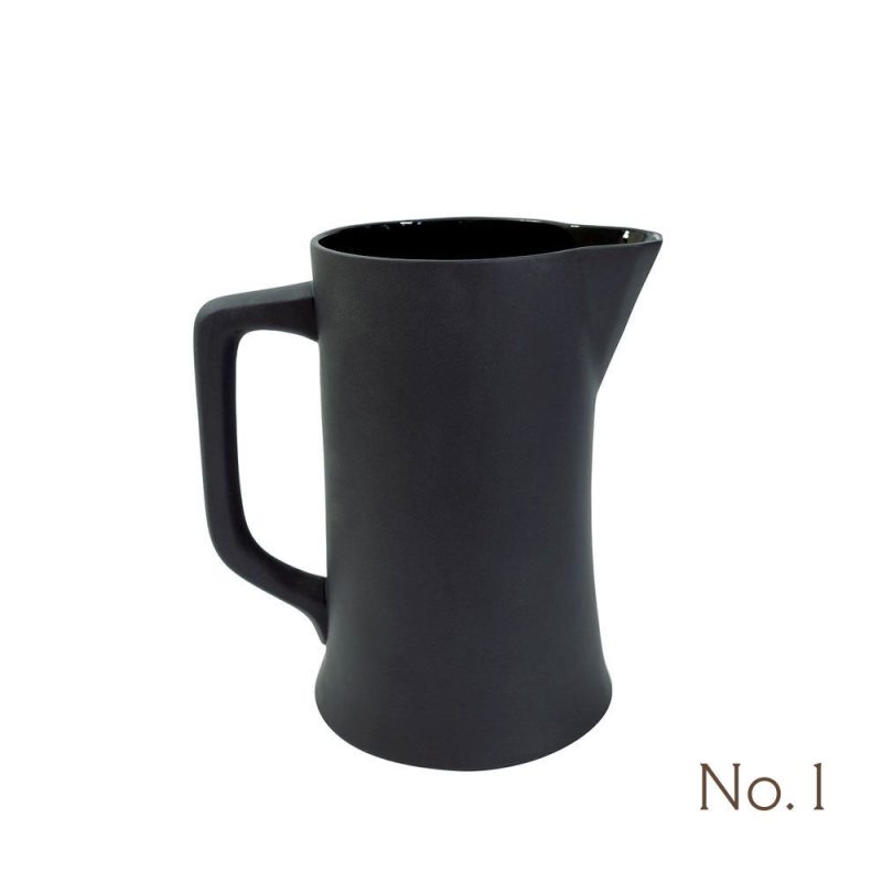 black ceramic pitcher 1