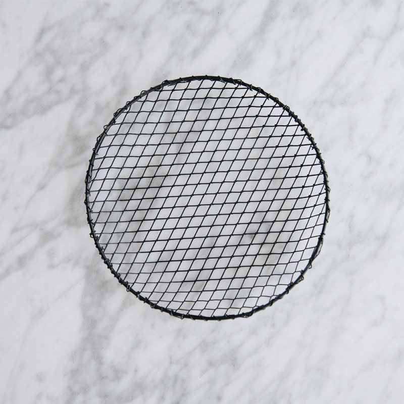 black wire tray round