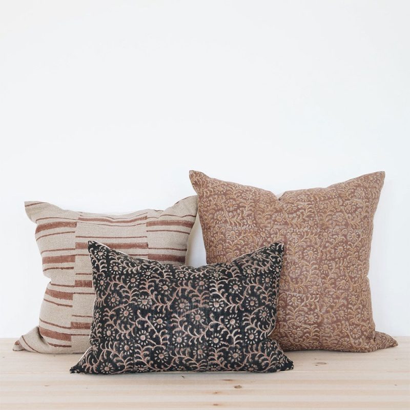 bloack printed pillow set 00929