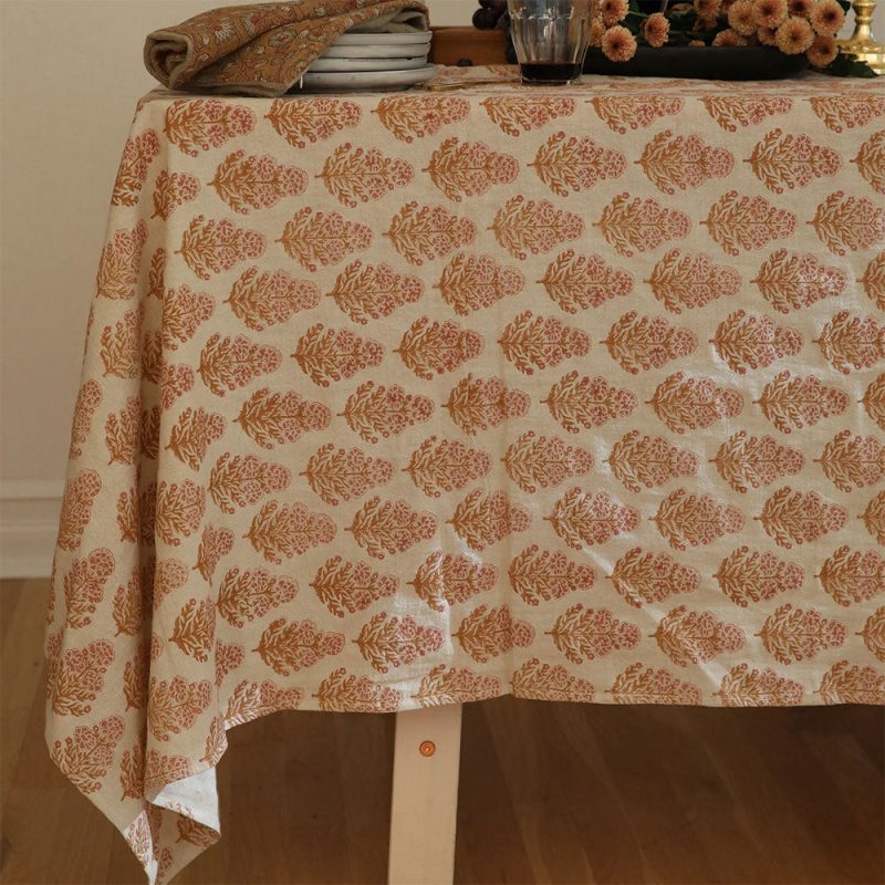 block print tablecloth sunset2