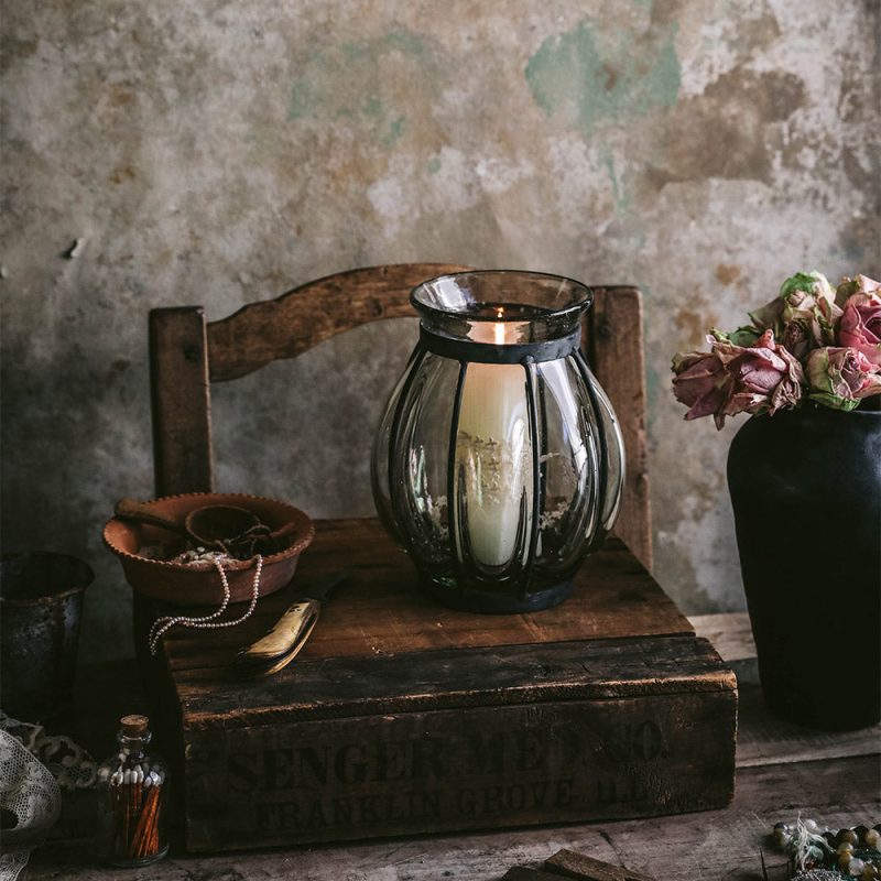 blown glass vase lantern3