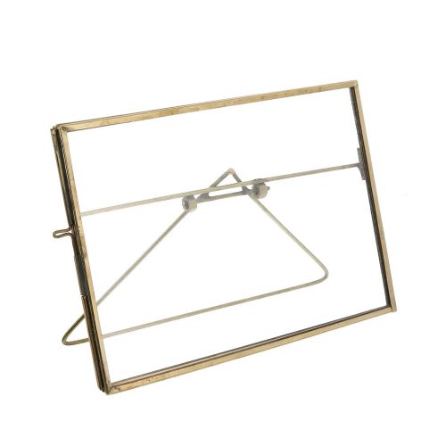 brass and glass frame