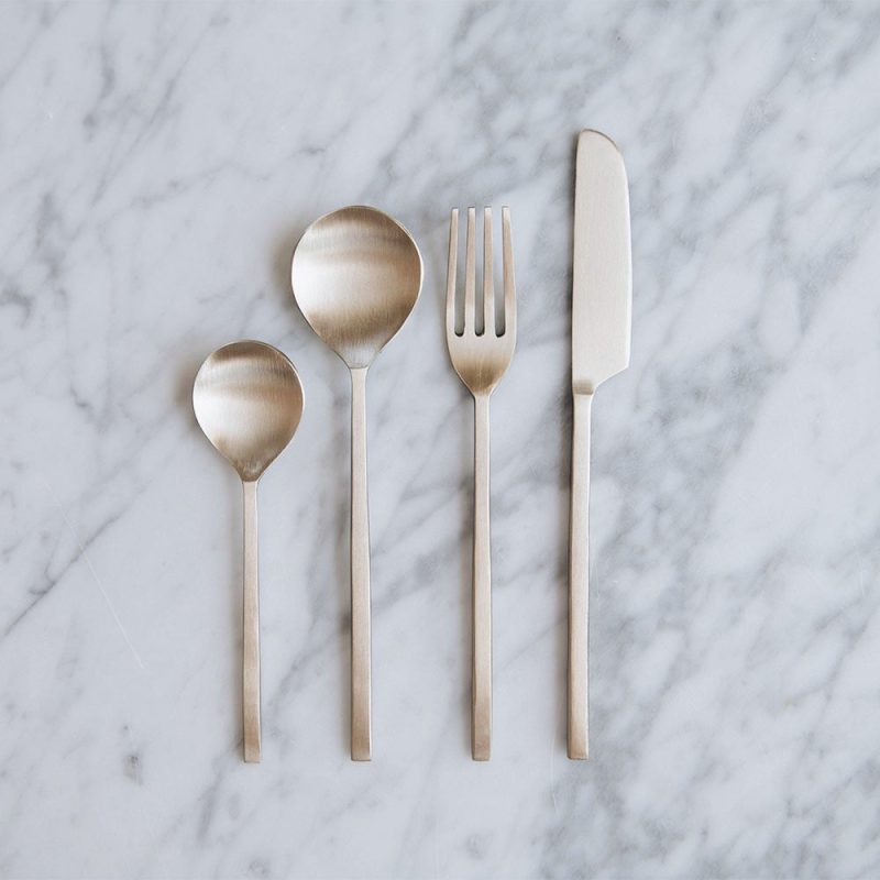 brass flatware