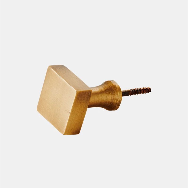 brass screw hook square