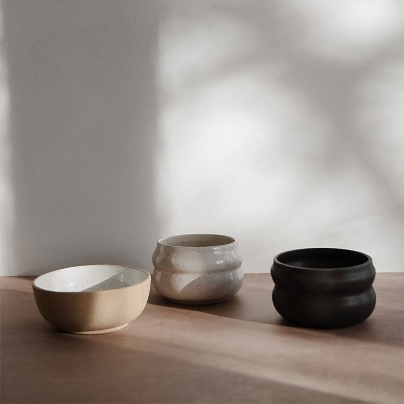 ceramic belly bowls