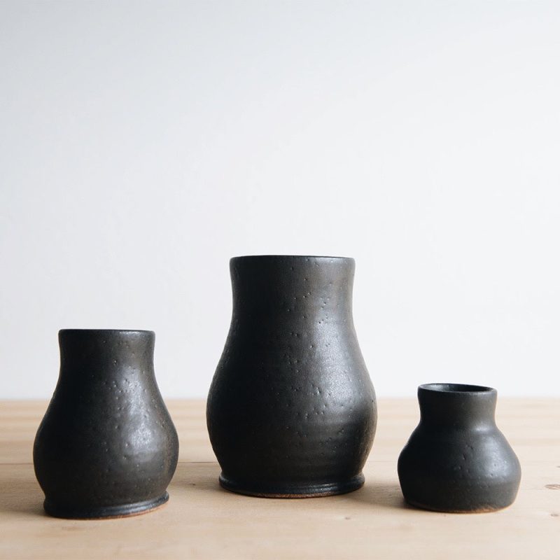 ceramic bloom vase dark