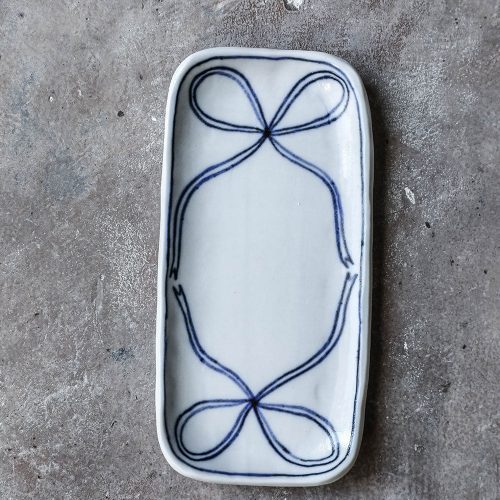 ceramic bow butter dish3