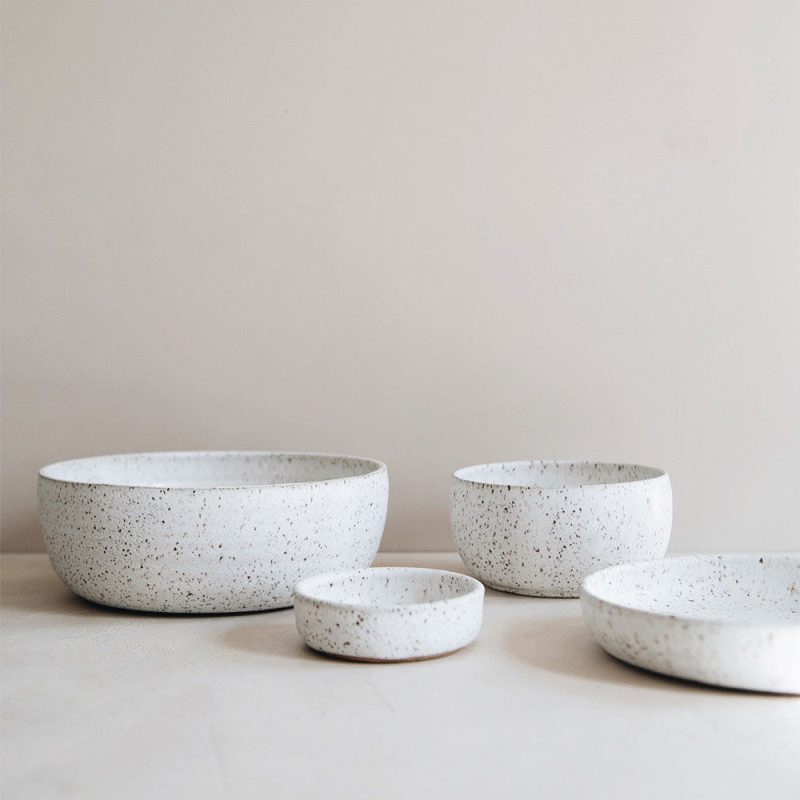 ceramic bowls speckle