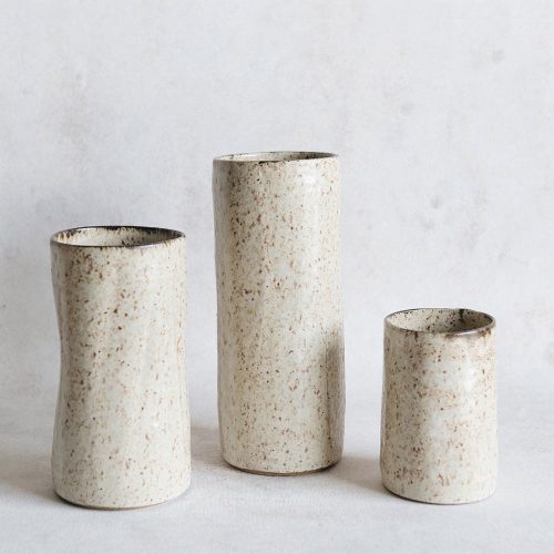 ceramic brownstone vases