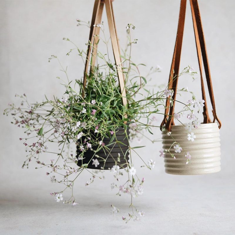 ceramic hanging planter natural1