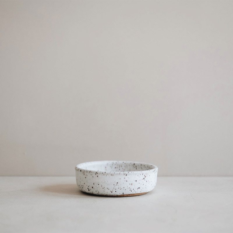 ceramic ingredient bowl speckle