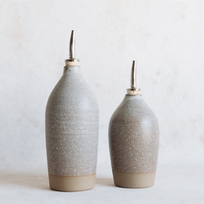 ceramic oil bottle dark