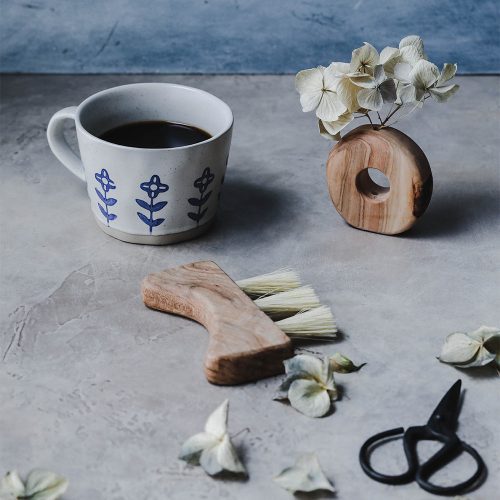 floral ceramic mug