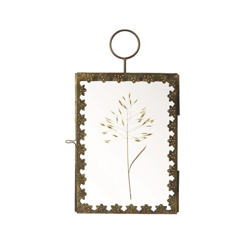 hanging brass and glass frame3