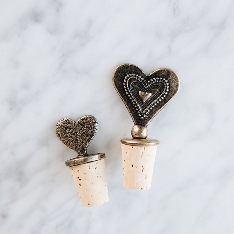 heart bottle stoppers