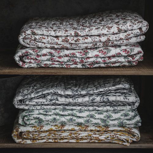 kantha quilt stack6