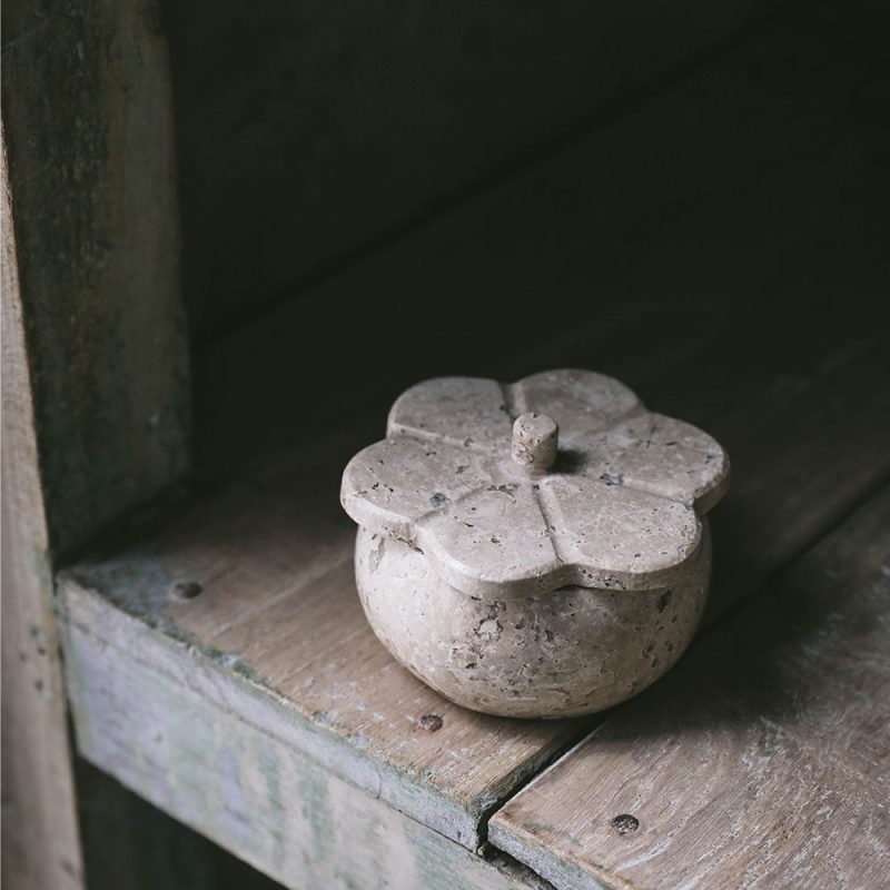 lidded travertine canisters4