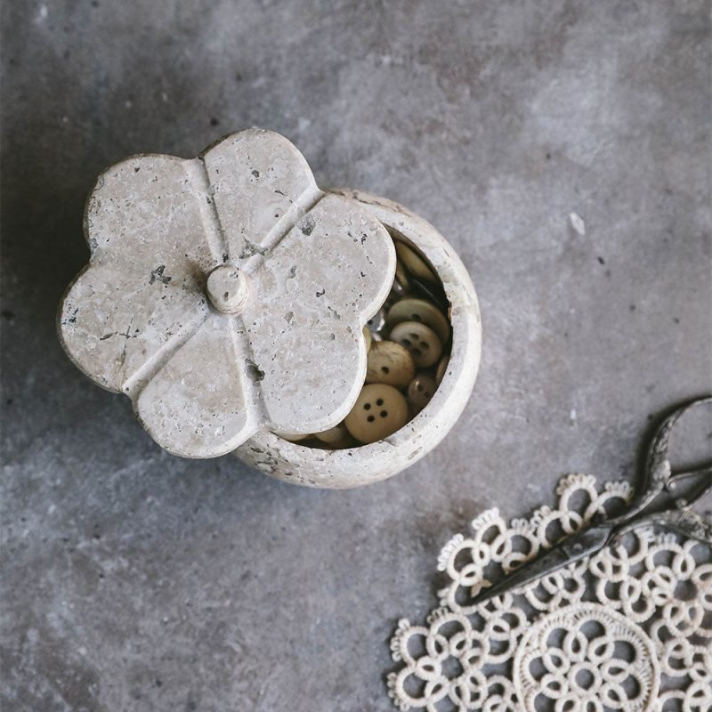 lidded travertine canisters6