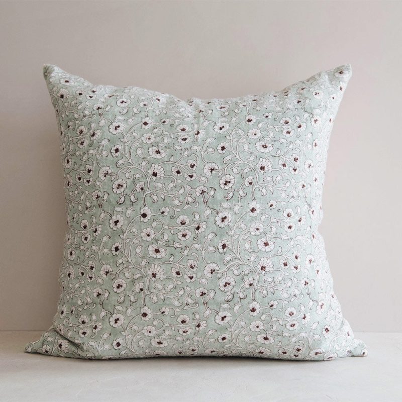 linen floral pillow cover 0231 5