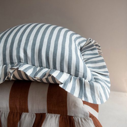 linen pillow cover cinnamon stripe3