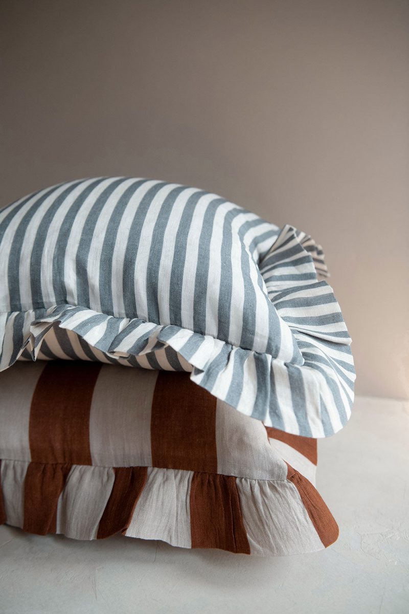 linen pillow cover cinnamon stripe3