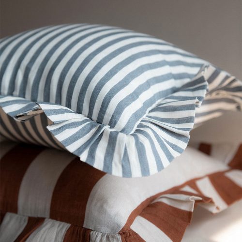 linen pillow cover stone blue stripe2