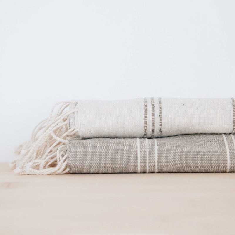 livingston hand towel stone