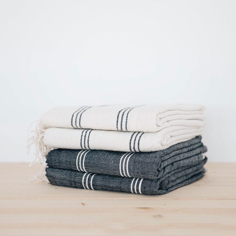 livingston towel navy