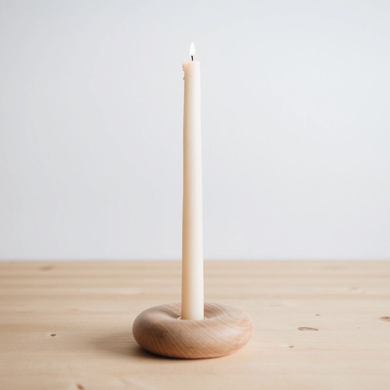 maple candle holder