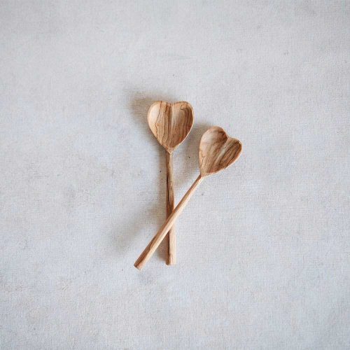 mini heart spoons