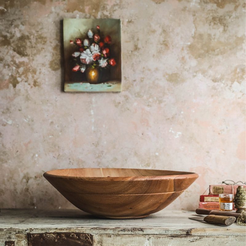 oversized mahogany wooden bowl1