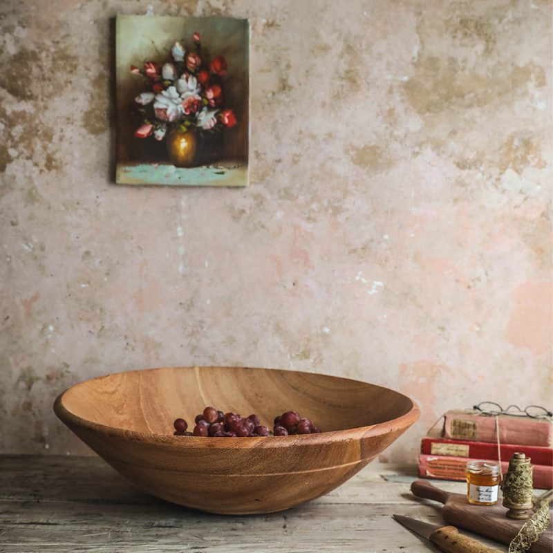 oversized mahogany wooden bowl2