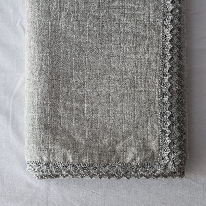 pointelle lace tablecloth grey1