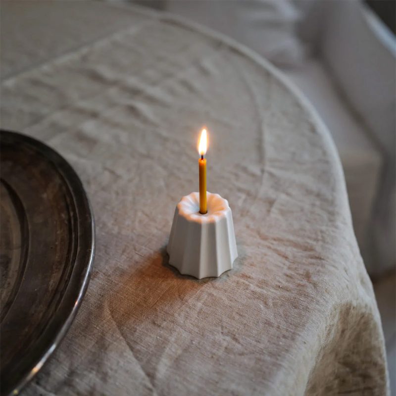 porcelain candle holder