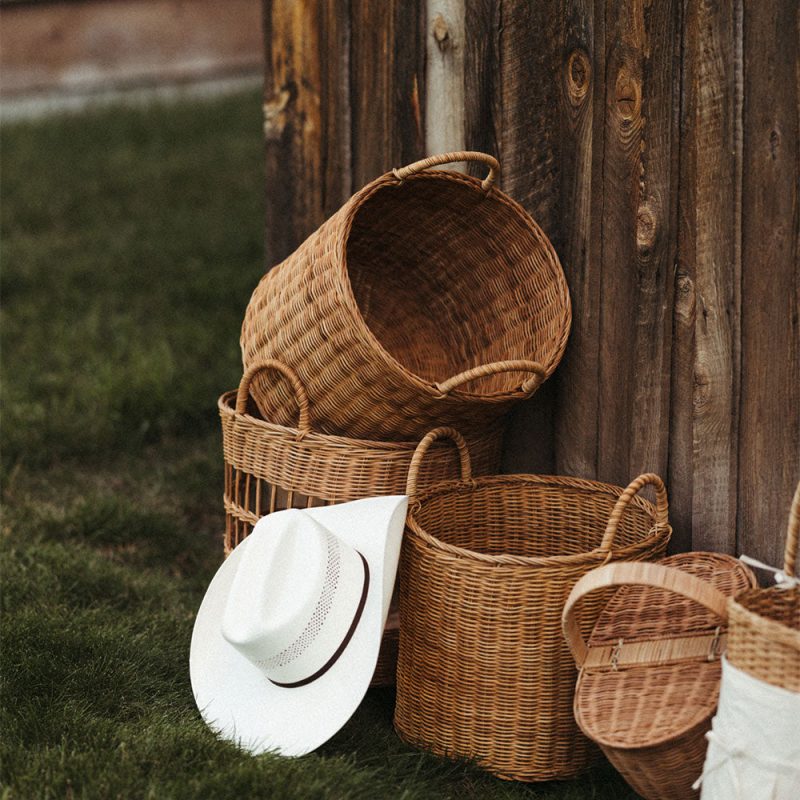 rattan basket collection