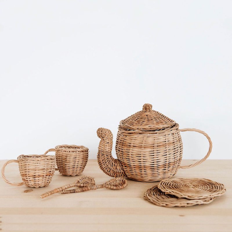 rattan tea set5