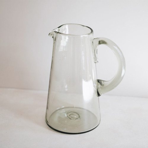 recycled glass pitcher with handle1