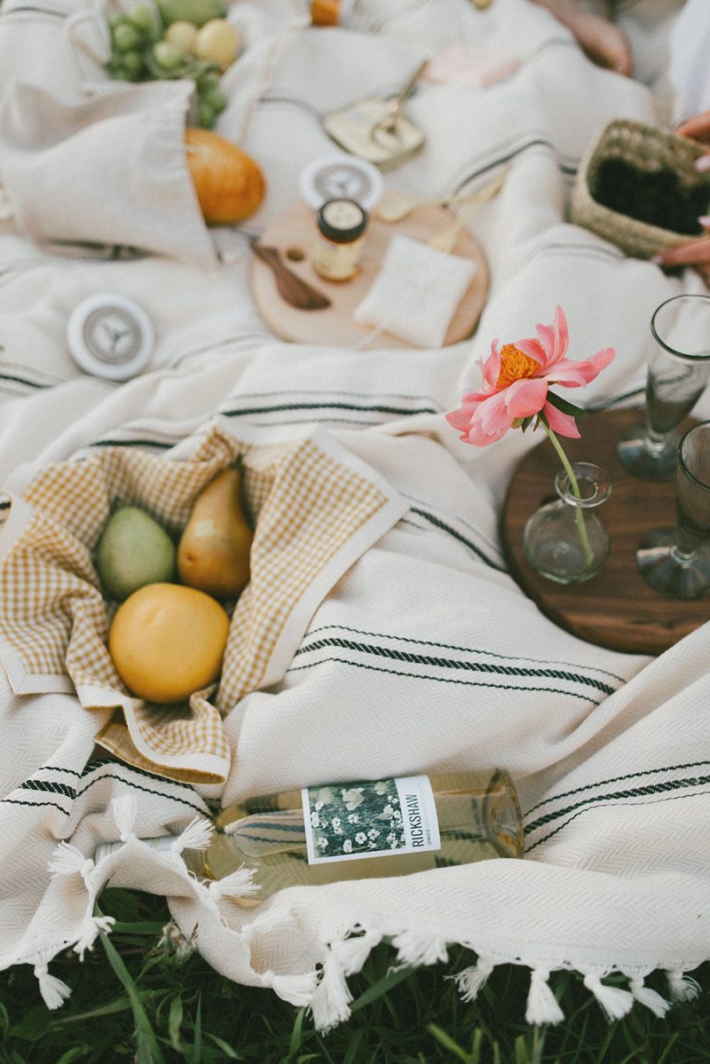 roan iris picnic linens