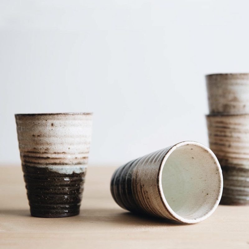 rustic ceramic cup set1