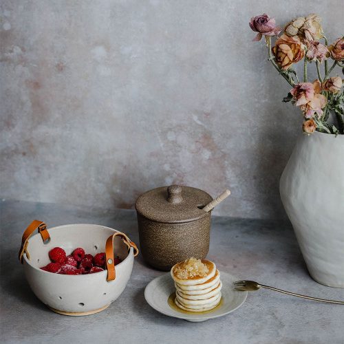 rustic honey jar