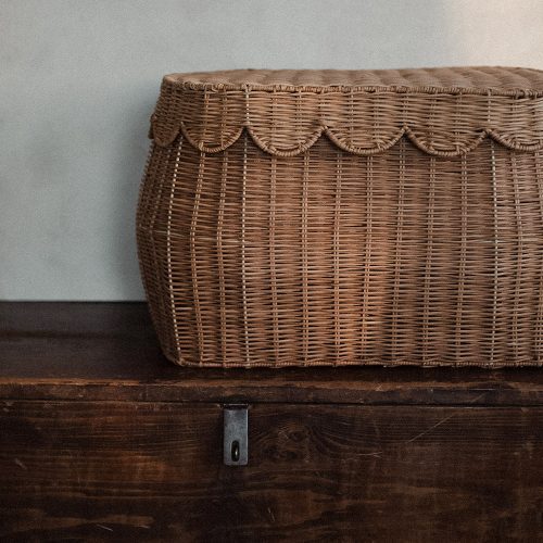 sage scalloped rattan storage basket2