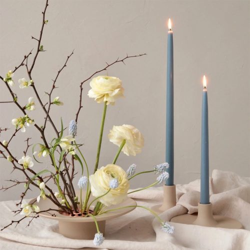 sand ceramic candle holders