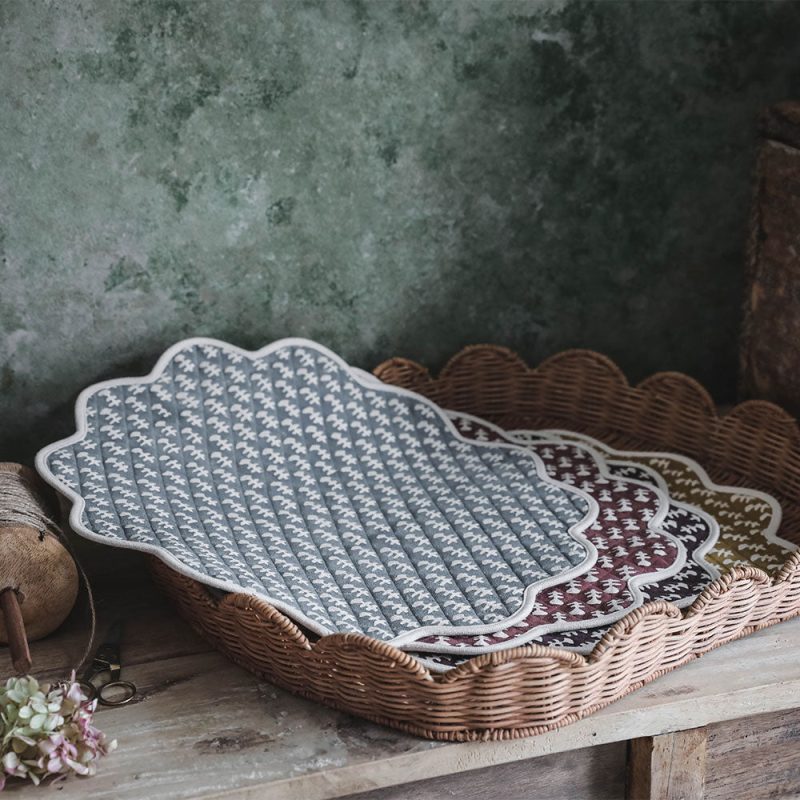 scalloped cotton placemat5